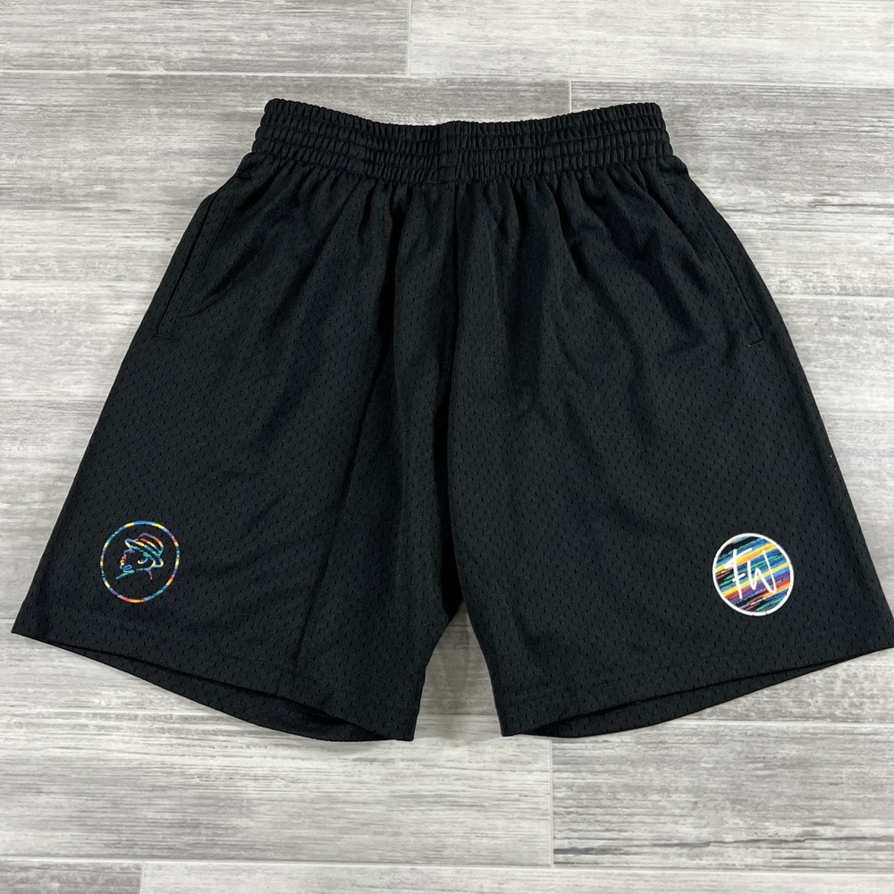 Mitchell & Ness X Frank White Black Mesh Shorts BMMSLD21018-CLBBLCK Men's Medium